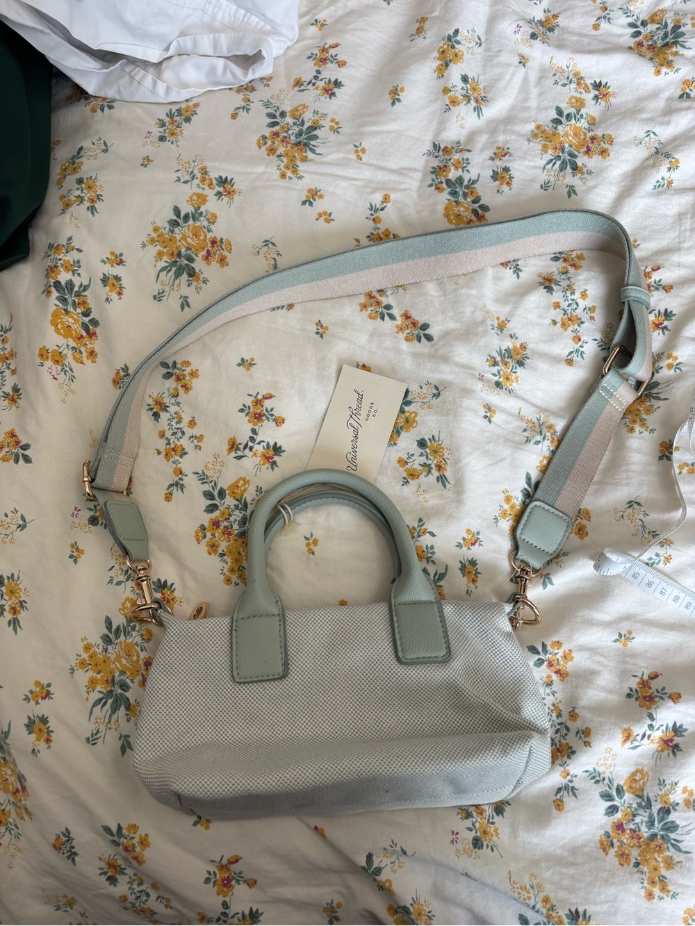 Light Mint Women's Satchel Tote with Adjustable Strap
